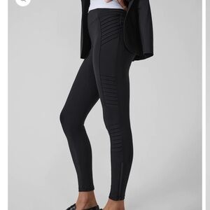 Athleta Delancey Motto Tight Black Leggings Pockets Stretch High Rise